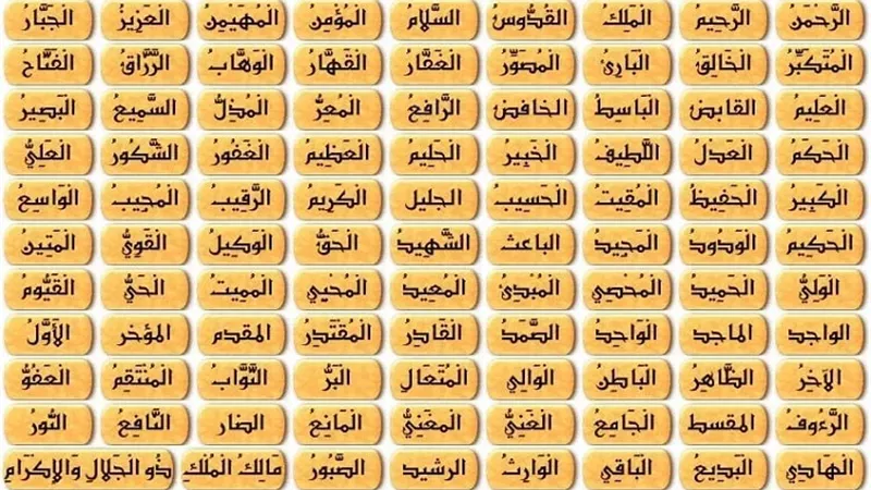 حكم تعلم أسماء الله