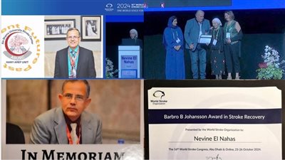 أستاذة بجامعة عين شمس تفوز بجائزة منظمة السكتة الدماغية العالمية