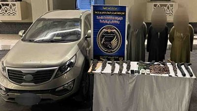 مصرع عنصرين إجراميين وضبط باقى تشكيل عصابي لجلب وتهريب الأسلحة النارية (صور)