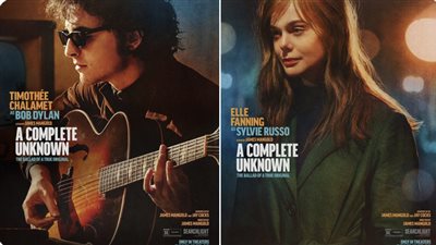 أول بوسترات دعائية لفيلم السيرة الذاتية A Complete Unknown