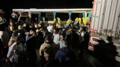 وصول 4 جثث ضحايا حادث طريق المطرية الجديد لمستشفى الزهور ببورسعيد