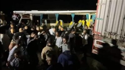 أسفر عن مصرع وإصابة 35 شخصا، محافظ الدقهلية يتابع حادث طريق 