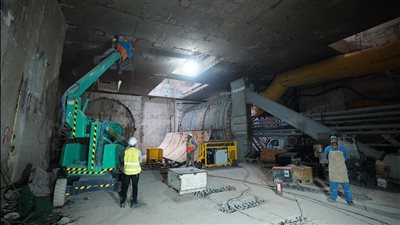 أحدث تصوير جوي لأعمال تنفيذ المرحلة الأولى من الخط الرابع للمترو 