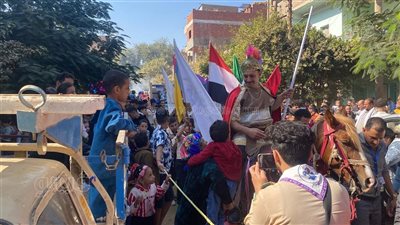 أقباط المنيا يحتفلون بذكرى تدشين أول كنيسة لمار جرجس (فيديو وصور)