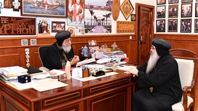 البابا تواضروس يتلقى تقريرا عن الخدمة في إيبارشية لوس أنجلوس