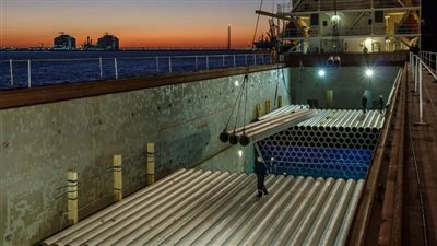 تداول 36 سفينة بميناء دمياط