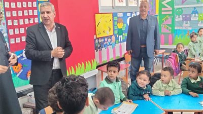 وكيل تعليم الشرقية يتفقد انتظام العملية التعليمية بمدارس منشأه أبوعمر 