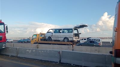 ارتفاع عدد ضحايا حادث الطريق الدولي في الإسكندرية إلى 3 وفيات و7 مصابين