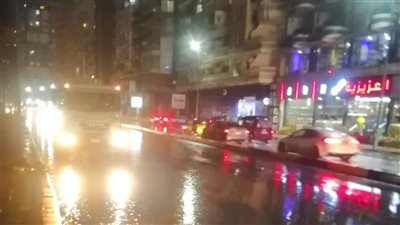 نوة المكنسة، استمرار هطول الأمطار الغزيرة على أحياء الإسكندرية