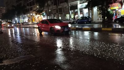 بعد تعطيل الدراسة اليوم، شاهد ماذا فعلت الأمطار بشوارع الإسكندرية (صور)