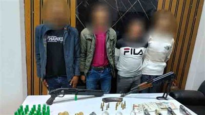 حبس عصابة أبو المطامير بتهمة تجارة الأسلحة النارية 
