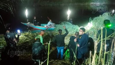 مصرع 4 أفراد وإصابة 7 آخرين في حادث سقوط سيارتين في ترعة الإبراهيمية بالمنيا