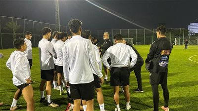 منتخب الشباب يختتم تدريباته استعدادا للقاء ليبيا (صور)