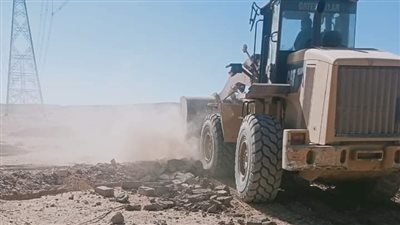 استرداد 4 حالات تعدٍ على أراضى أملاك دولة غرب الأقصر