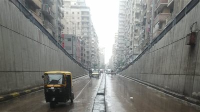 هطول أمطار على شرق وغرب الإسكندرية (صور) 