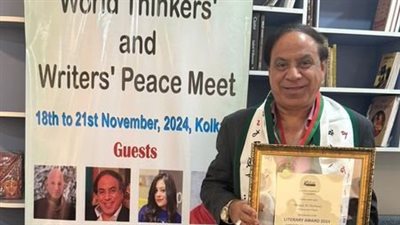 الشهاوي يتسلم جائزة كاثاك الأدبية لعام 2024