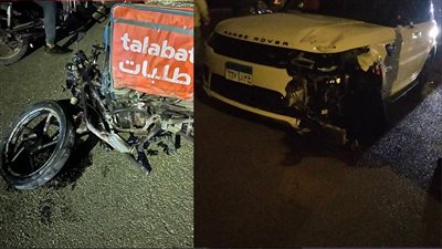 نجل شيف شهير يدهس عامل دليفري بالشيخ زايد ويفر هاربا (فيديو وصور)