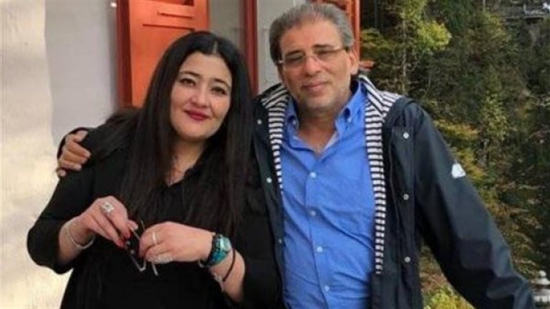 خالد يوسف وزوجته،