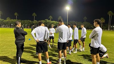 منتخب الشباب يتدرب استعدادا للقاء تونس في تصفيات شمال أفريقيا (صور) 