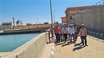 رئيس مياه سوهاج يتفقد توسعات محطة مياه غرب السطحية 