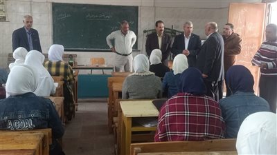  وكيل تعليم الشرقية يتفقد  مدرسة الصالحية الثانوية الزراعية  