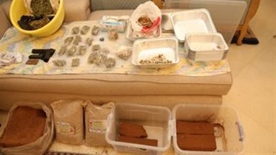 ضبط مزرعة لإنتاج مخدر 