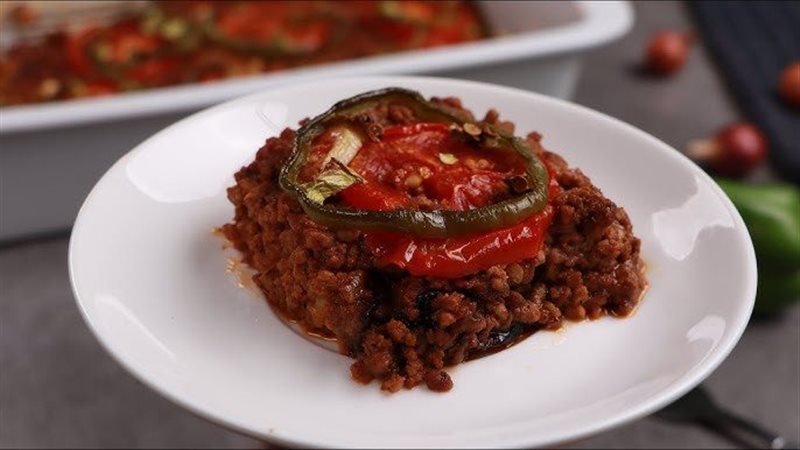 المسقعة باللحمة المفرومة