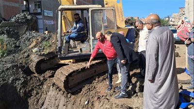 هبوط أرضي ببرمبال القديمة في الدقهلية (صور )