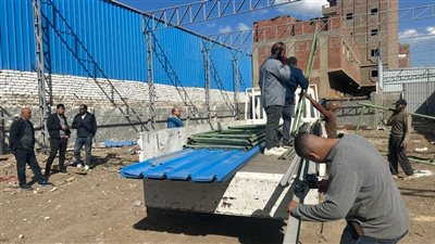 حملة مكثفة على الإشغالات بكورنيش النيل بالوراق (صور)