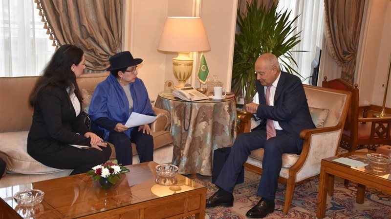 أحمد أبو الغيط ووزيرة