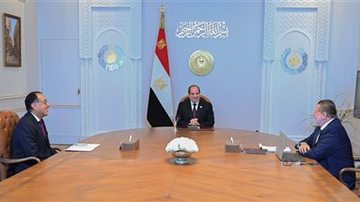 تفاصيل اجتماع السيسي مع رئيس الوزراء ومحافظ البنك المركزي (فيديو)