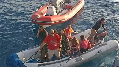 انتشال جثماني شابين غرقا بشواطئ رأس البر بعد 72 ساعة من البحث