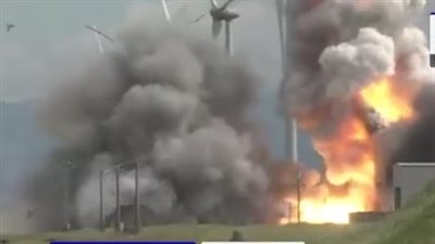 حريق ضخم بموقع لتجارب إطلاق صواريخ فضائية في اليابان (فيديو وصور)