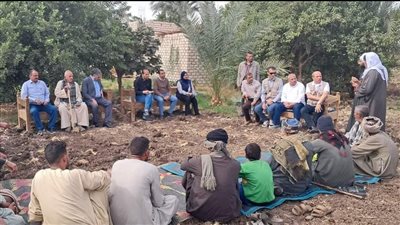 وفد الفاو يزور أسيوط لبحث تحديث تقنيات الري لتحسين سبل عيش صغار المزارعين 