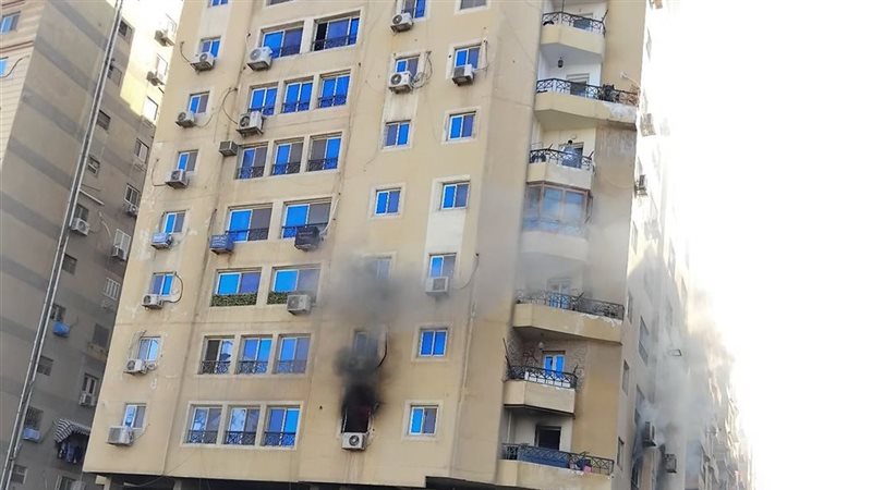 حريق يلتهم شقة داخل