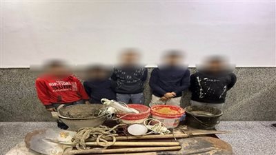  ضبط 5 أشخاص بتهمة التنقيب عن الآثار بالزيتون 