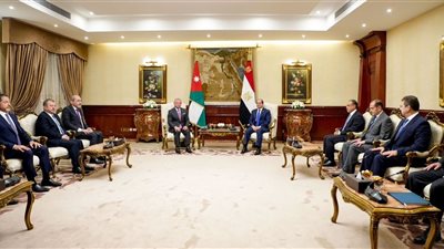  الرئيس السيسي وملك الأردن يؤكدان ضرورة الوقف الفوري لإطلاق النار في قطاع غزة