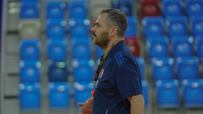 مدرب وكابتن سلة الأهلي يحضران المؤتمر الصحفي لمواجهة كأس السوبر المصري أمام الاتحاد