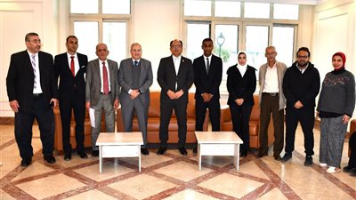 رماح وائل رئيسًا لاتحاد طلاب جامعة حلوان الأهلية ومصطفى ناصر نائبًا (صور)