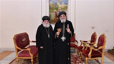 البابا تواضروس يتلقى تقريرا عن الخدمة في إيبارشية جرجا