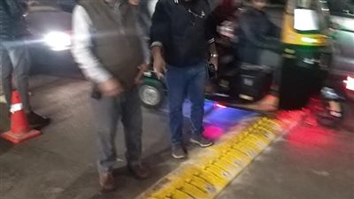 إنشاء مطب صناعي أمام مدرسة عثمان بن عفان بشارع المطار بالجيزة (صور)