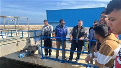 طلاب هندسة المنصورة يزورون مشروعات البنية الأساسية بالمدينة 