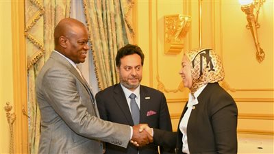 رئيس الجابون يستقبل وفد المقاولون العرب