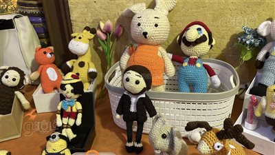 من الهواية إلى الاحتراف، سارة إسماعيل تعلمت الكروشيه من الفيديوهات (فيديو) 