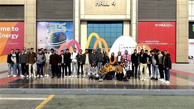 طلاب هندسة القناة يستكشفون أحدث التقنيات في معرض Egypt Energy 2024