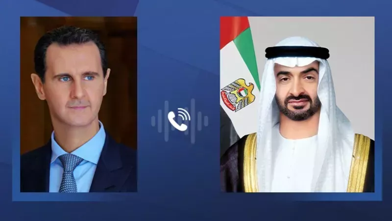 محمد بن زايد وبشار