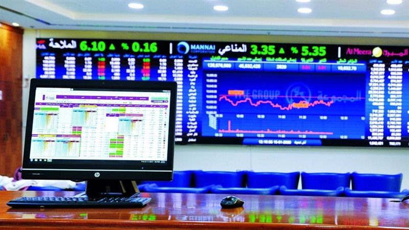 شاشة التداول فى البورصة