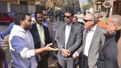 محافظ الأقصر يتابع تطوير منطقة حوض 18 (صور)
