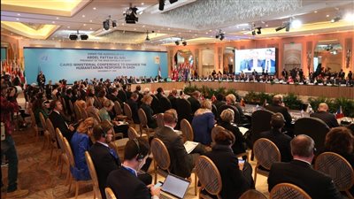 وزير خارجية فلسطين يشكر مصر أمام المؤتمر الدولي لدعم الاستجابة الإنسانية بغزة 