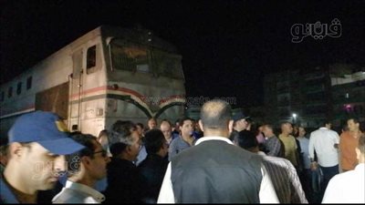 مصرع شخص أسفل عجلات قطار بالمنوفية